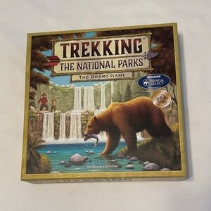 Board game Trekking The National Parks.  Great family game - Mensa Select Winner